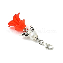 7Pcs Flower Angel Acrylic Pendant Decorations&nbsp;HJEW-JM03783