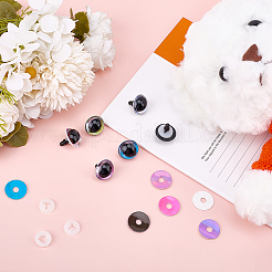 32Pcs 8 Colors ABS Plastic Safety Craft Eye&nbsp;DIY-BBC0002-09A
