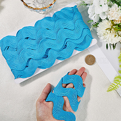 10 Yard Polyester Wavy Fringe Trim Ribbon&nbsp;SRIB-GF0001-38C