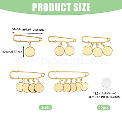 Steel Heavy Duty Safety Pins Brooch&nbsp;JEWB-CA00006