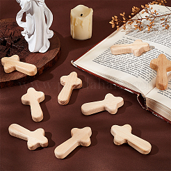 20Pcs Wooden Cross Wall Ornaments&nbsp;AJEW-GA0007-33