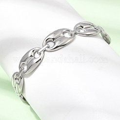 304 Stainless Steel Mariner Chain Cuff Bangles for Women&nbsp;SA-CBA82C8-07P