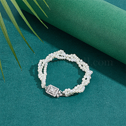 1Pc Sterling Silver with Clear Cubic Zirconi Box Clasps&nbsp;FIND-BC0013-93A