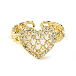 Bass Micro Pave Cubic Zirconia Ring&nbsp;RJEW-Z033-14G