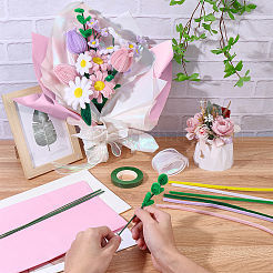 DIY Bouquet Twist Stick Making Kits&nbsp;AJEW-SC0032-05