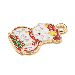 Christmas Theme Alloy Enamel Pendants&nbsp;ENAM-I060-01F