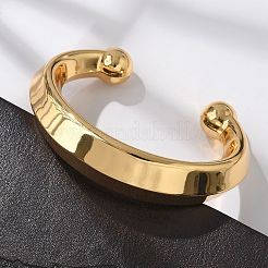 304 Stainless Steel Cuff Bangles&nbsp;BJEW-S161-02G