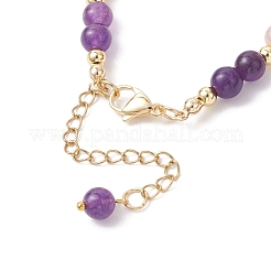 Adjustable Natural Quartz and Freshwater Pearl Beads Bead Bracelets&nbsp;BJEW-JB13031-01
