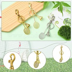 3Pcs 3 Colors Alloy Keychian&nbsp;KEYC-CJ0001-12