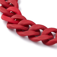 Handmade Acrylic Curb Chain&nbsp;AJEW-JB01036-03
