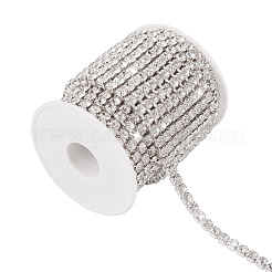 Brass Rhinestone Strass Chains&nbsp;CHC-TAC0005-03S