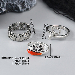 Gothic Zinc Alloy Finger Rings Sets for Women&nbsp;PL8375