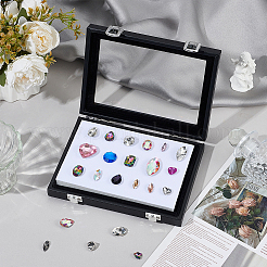 Black PU Leather Jewelry Display Cases&nbsp;CON-WH0085-134A
