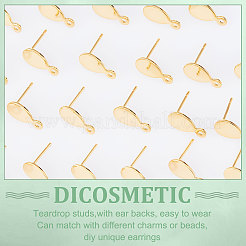 60Pcs 304 Stainless Steel Stud Earring Findings&nbsp;STAS-DC0009-97