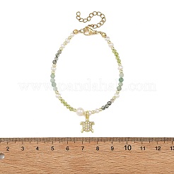 Brass Micro Pave Clear Cubic Zirconia Charm Bracelets&nbsp;BJEW-JB14399