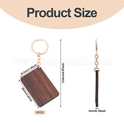 Walnut Wood Pendant Keychains&nbsp;KEYC-TAC0034-06A