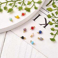 Faceted Glass Beads Pendants&nbsp;PALLOY-JF00546