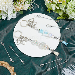 24Pcs Stainless Steel Beadable Keychain Bar for Jewelry Making DIY Crafts&nbsp;KEYC-SC0002-11