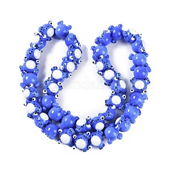 Handmade Lampwork Beads Strands&nbsp;LAMP-P066-07G