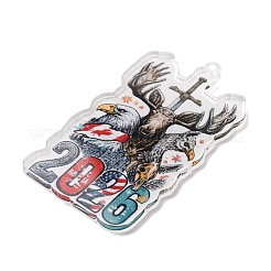 Football Theme Printed Transparent Acrylic Pendants&nbsp;OACR-B055-03B