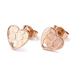 Ion Plating(IP) 304 Stainless Steel Stud Earring Findings&nbsp;STAS-I183-06A-RG