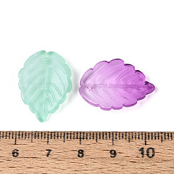 Two Tone Transparent Glass Pendants&nbsp;GLAA-N060-02