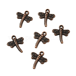 Tibetan Style Dragonfly Alloy Pendants&nbsp;TIBEP-A718-R-NR