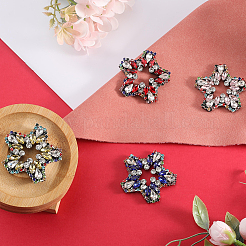 4Pcs 4 Colors Star Rhinestone Appliques&nbsp;FIND-GF0004-97