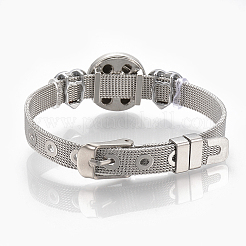 Alloy Rhinestone Snap Cord Bracelet Making&nbsp;BJEW-S136-02