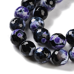 Natural Fire Crackle Agate Beads Strands&nbsp;G-M437-A01-01I