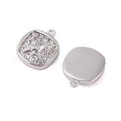 Brass Pendants with Clear Glass&nbsp;KK-N254-61P