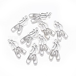 Tibetan Style Alloy Dance Shoes Pendants&nbsp;TIBEP-844-AS-FF