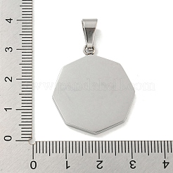 304 Stainless Steel Pendants&nbsp;STAS-C102-12P