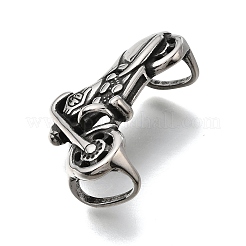 304 Stainless Steel Slide Charms&nbsp;STAS-F356-13AS-01