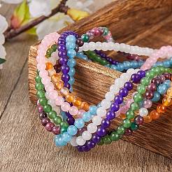 7 Strands 7 Style Natural Malaysia Jade & White Jade & Carnelian Beads Strands&nbsp;G-SZ0001-48