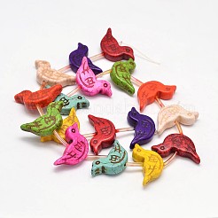 Bird Synthetic Turquoise Bead&nbsp;X-G-M150-25