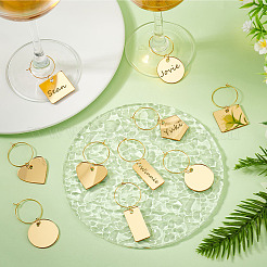 Acrylic Wine Glass Charms&nbsp;AJEW-GA00009