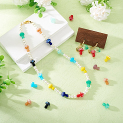 36Pcs 9 Colors Handmade Lampwork Beads&nbsp;LAMP-TA0001-55