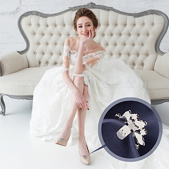 2Pcs Platinum Alloy Shoe Buckle Clips&nbsp;ALRI-FG0001-04A