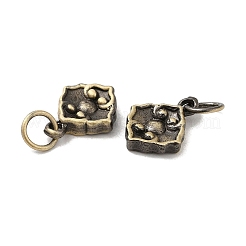 Tibetan Style Rack Plating Brass Pendants&nbsp;KK-Q805-14AB
