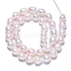 Natural Cultured Freshwater Pearl Beads Strands&nbsp;PEAR-N012-09D