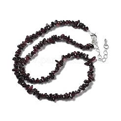 Natural Supper 7 Rutilated Quartz Chip Beaded Necklaces for Men Women&nbsp;NJEW-G159-01N