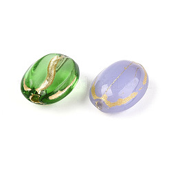 Coffee Bean Glass Beads&nbsp;GLAA-T025-38M