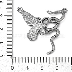 Alloy Red Enamel Snake Butterfly Chandelier Component Links&nbsp;PALLOY-R151-48B