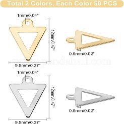 100Pcs 2 Colors 201 Stainless Steel Charms&nbsp;STAS-UN0030-50