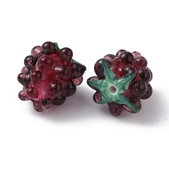 Handmade Lampwork Beads&nbsp;X-LAMP-WH0012-02C