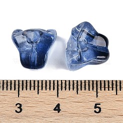 Transparent Spray Paint Glass Beads&nbsp;GLAA-H035-03J