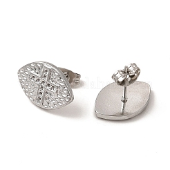 Non-Tarnish 304 Stainless Steel Stud Earrings Findings&nbsp;EJEW-I281-22P