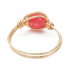 Natural Quartz Finger Rings&nbsp;RJEW-JR00968-01