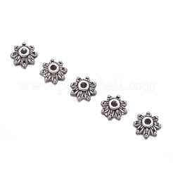 Flower Tibetan Silver Fancy Bead Caps&nbsp;A475
